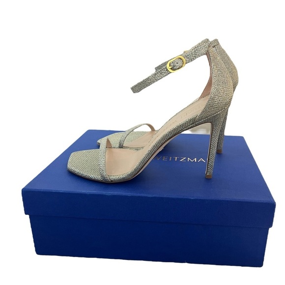 NIB Stuart Weitzman Women’s Nudistcurve 100 Ankle Strap Sandals in size 10 - Picture 7 of 11